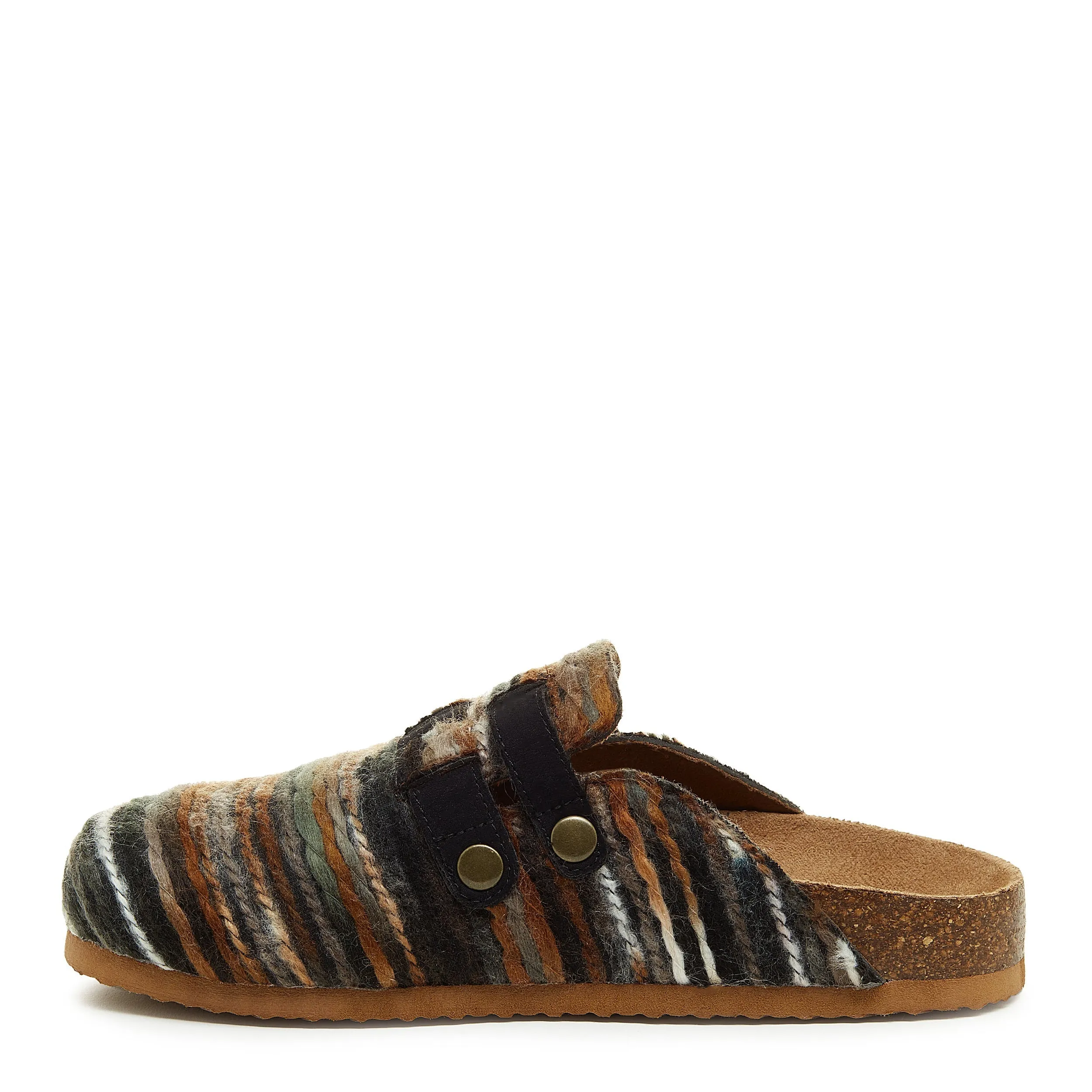 Abel Brown Stripe Mule