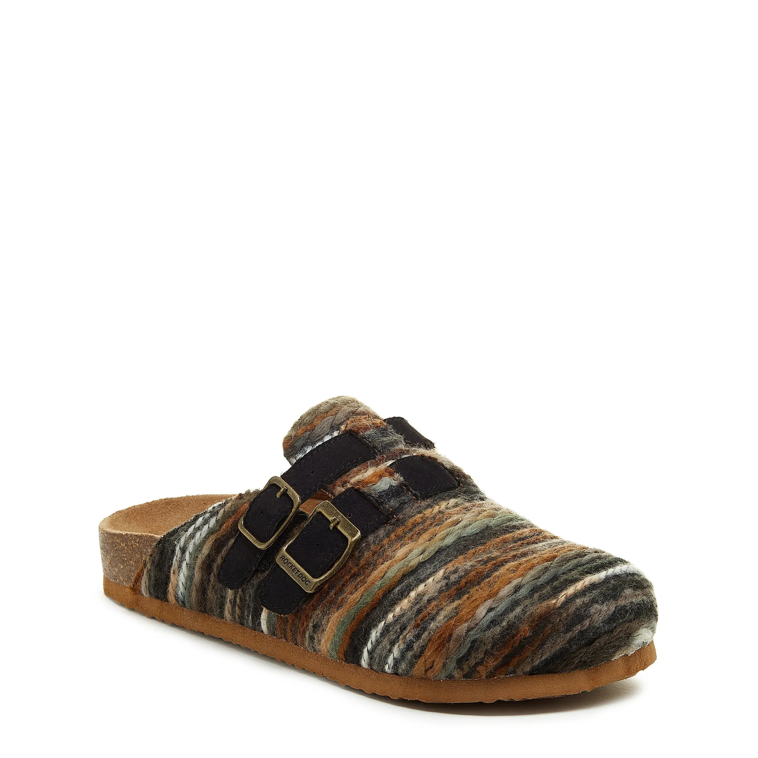 Abel Brown Stripe Mule