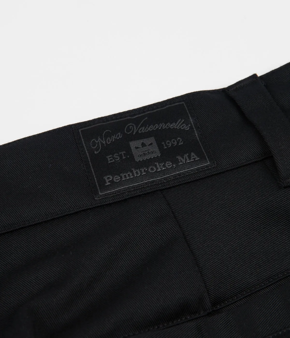 Adidas 'Nora' Chino Pants - Black / Glow Pink