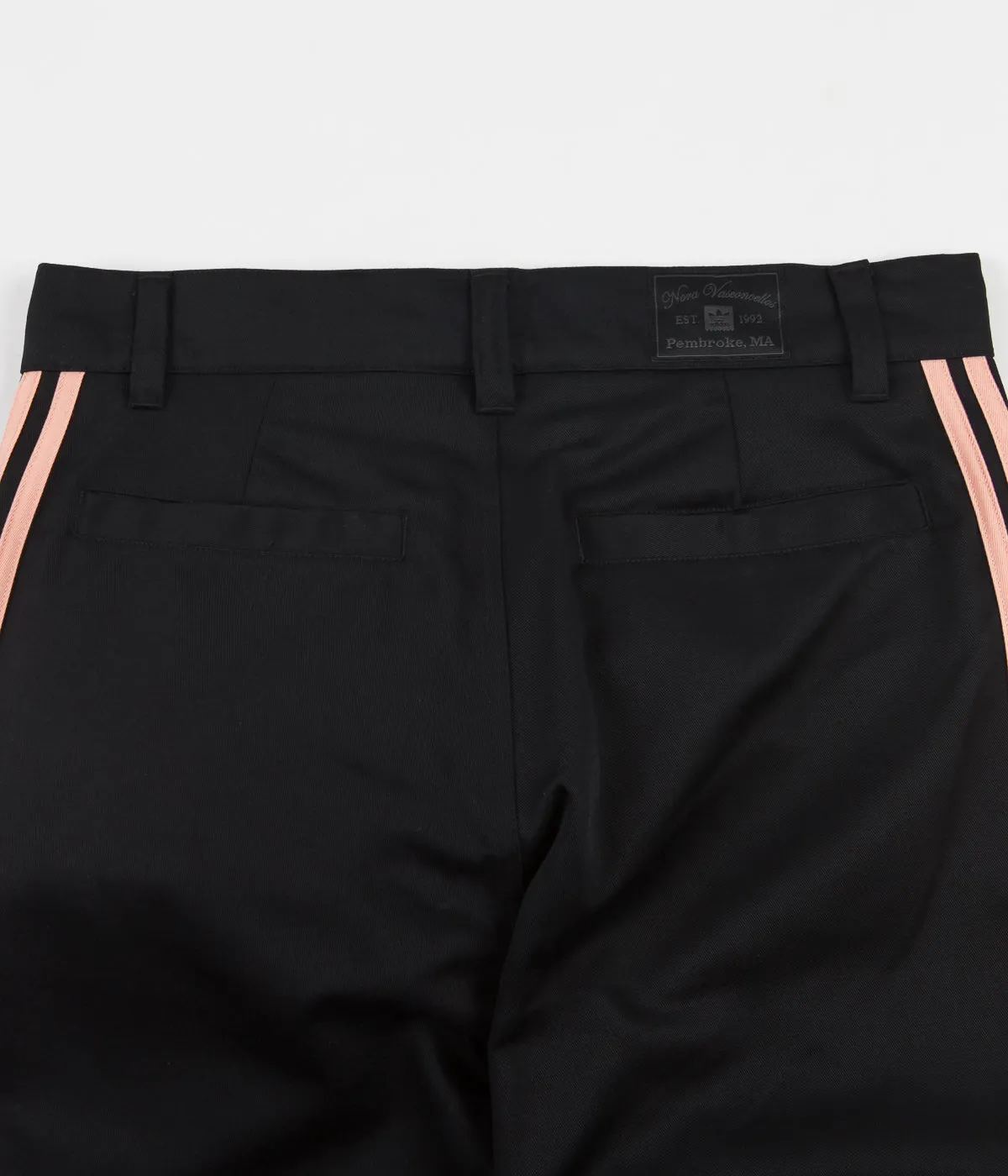 Adidas 'Nora' Chino Pants - Black / Glow Pink