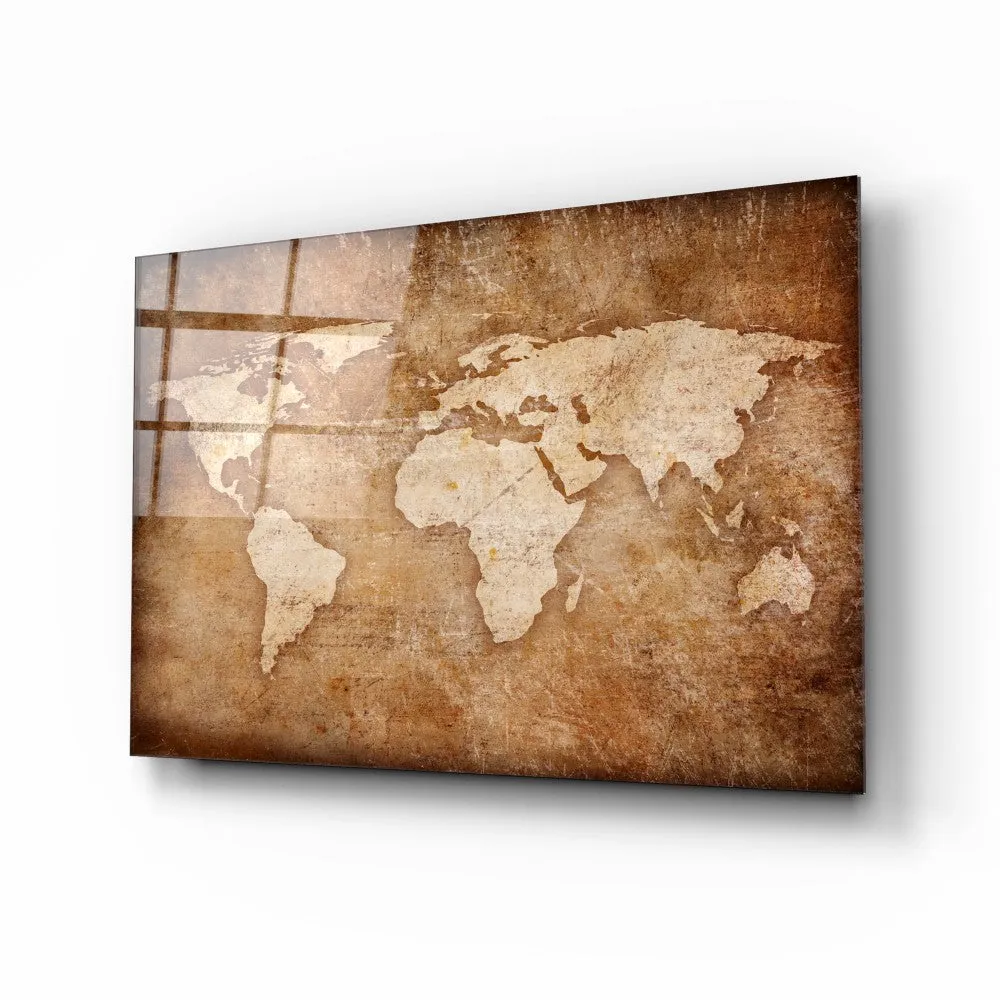 Aged World Map