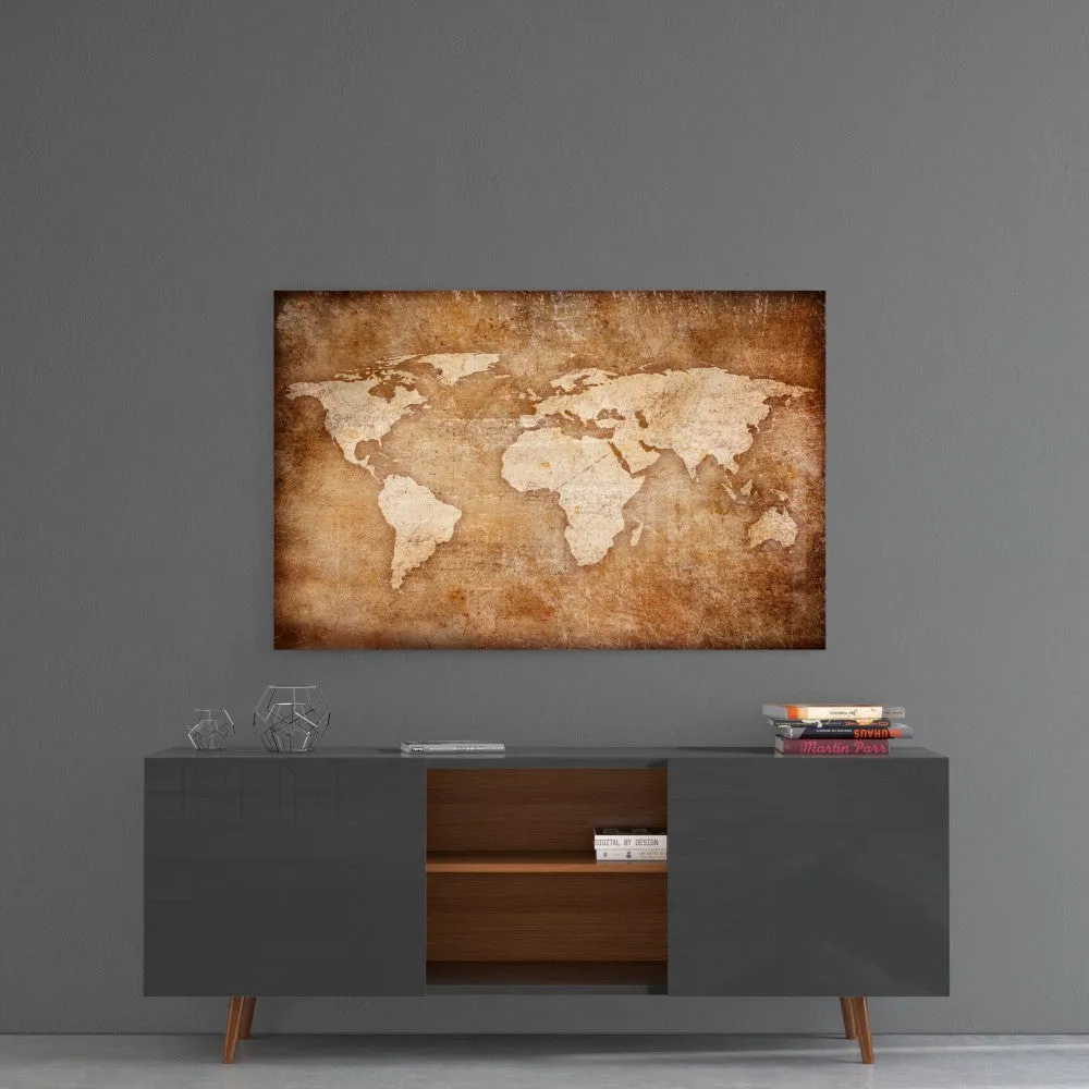 Aged World Map