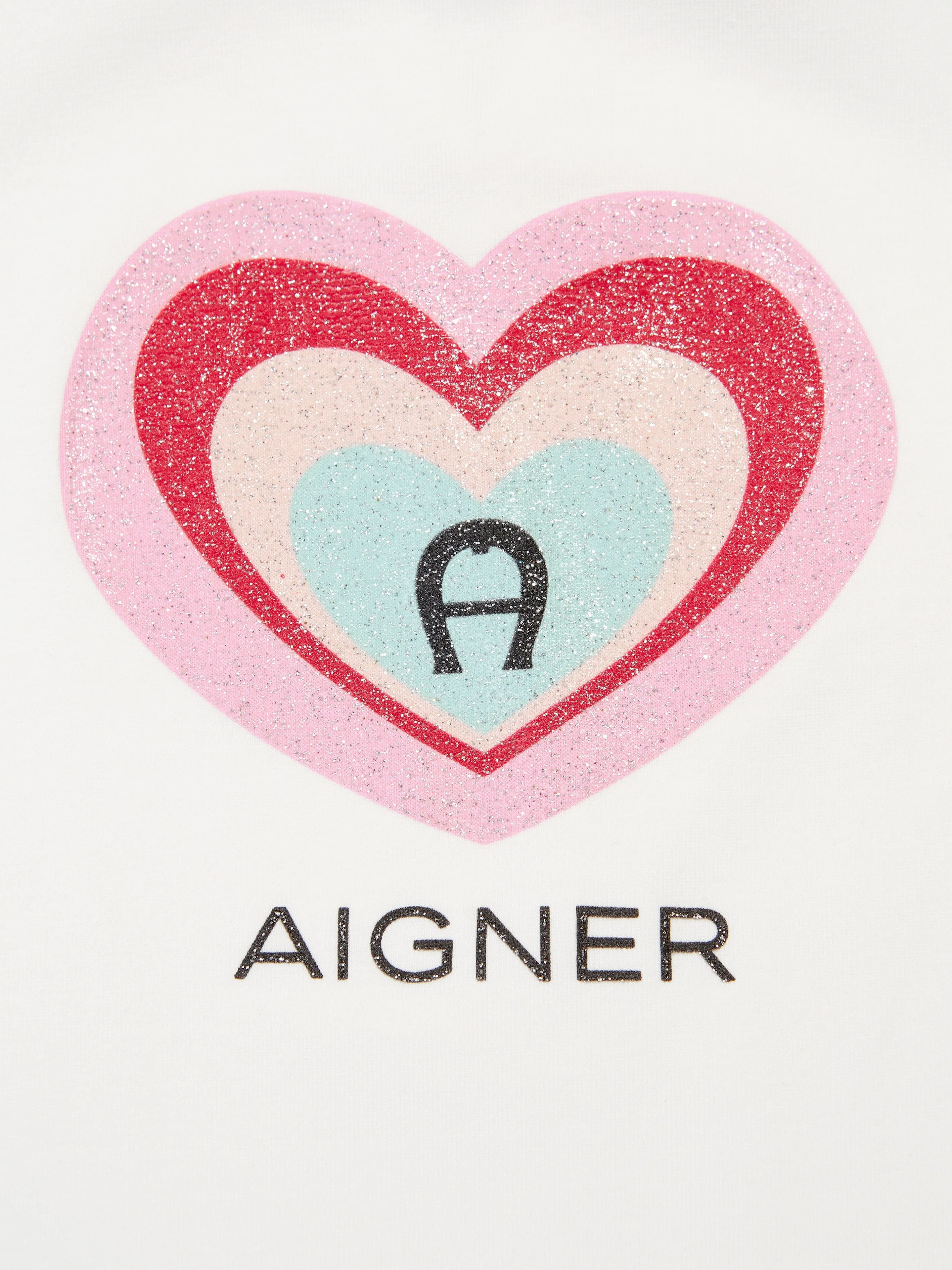 Aigner Baby Girls Logo T-Shirt in Ivory