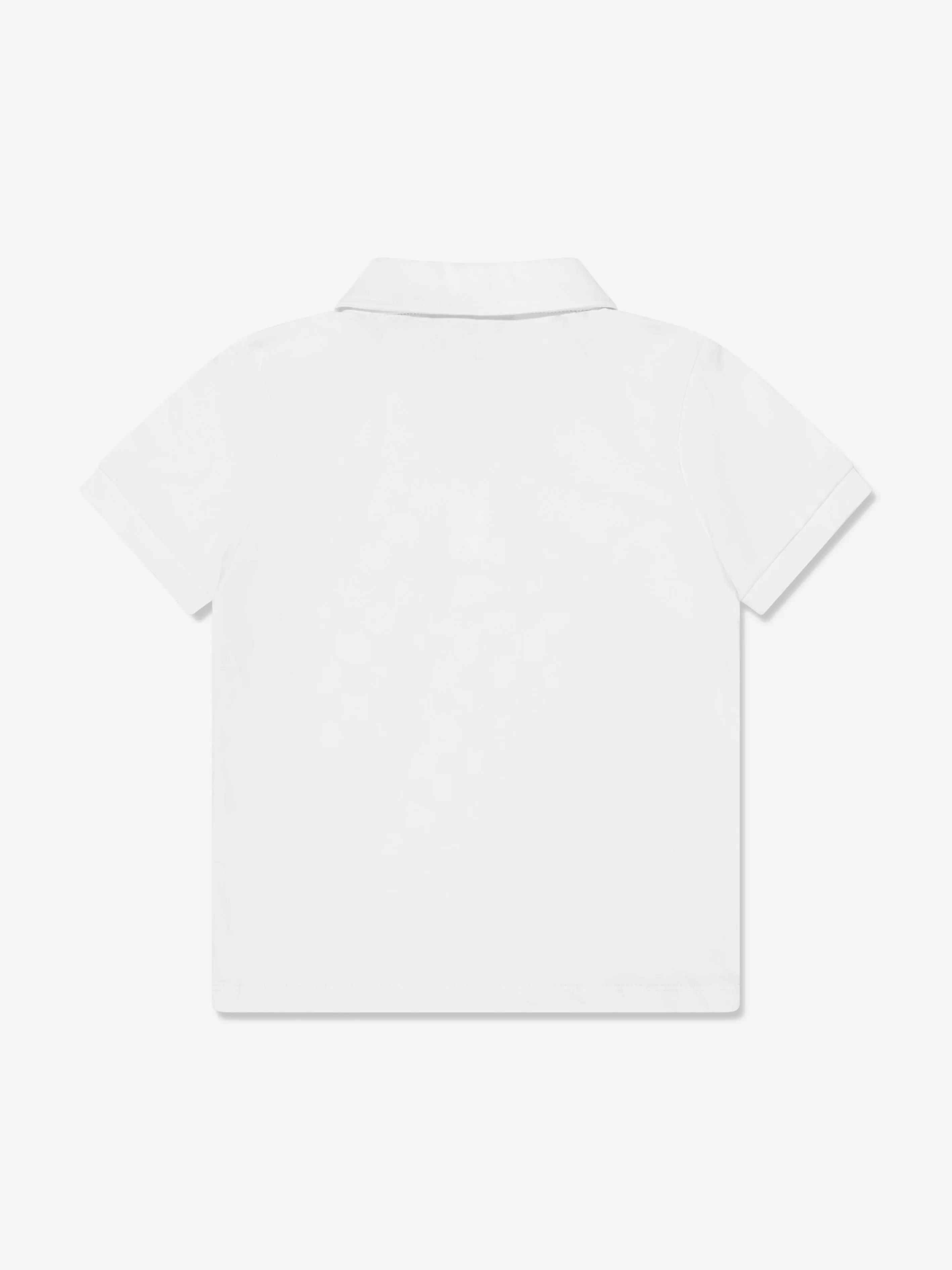 Aigner Boys Logo Polo Shirt in White