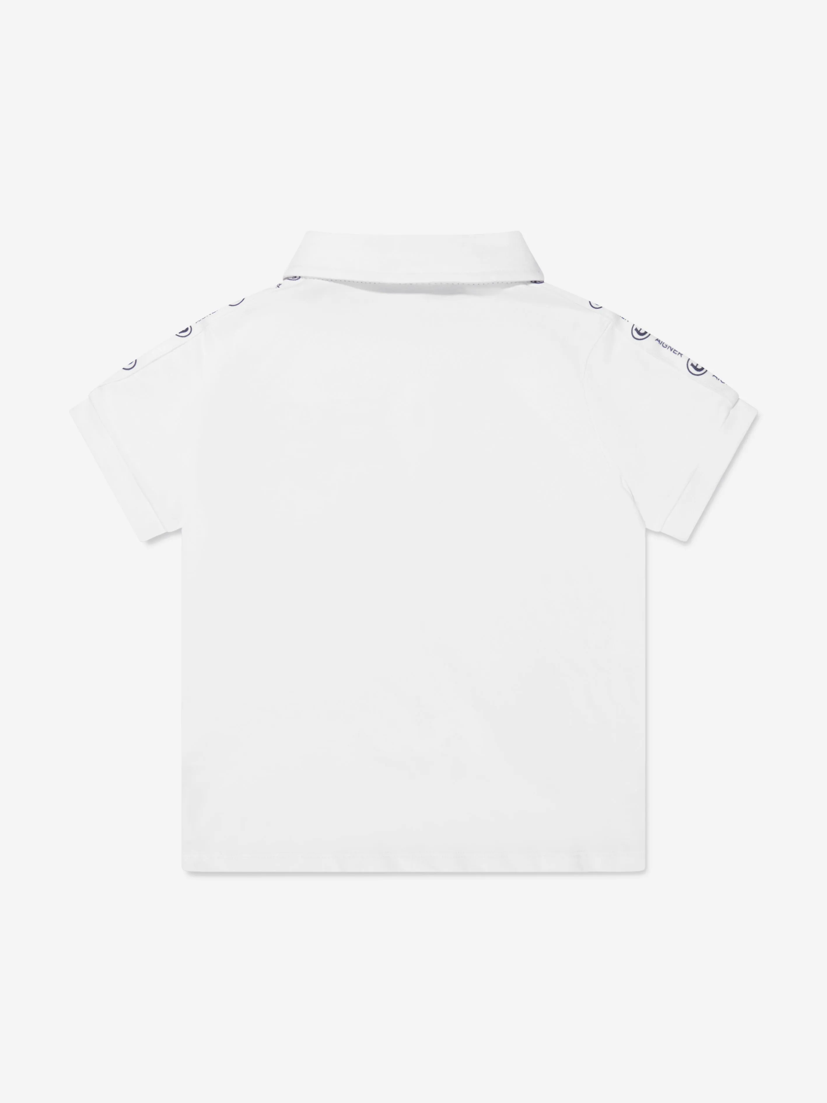 Aigner Boys Pocket Polo Shirt in White