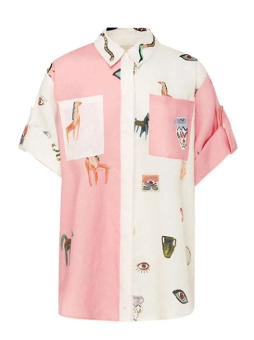 Alemais Cleo Shirt in Pink