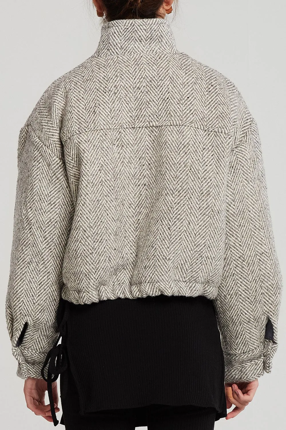 Alice Herringbone Crop Jacket