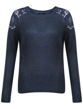 Amara Leya Lacey navy jumper