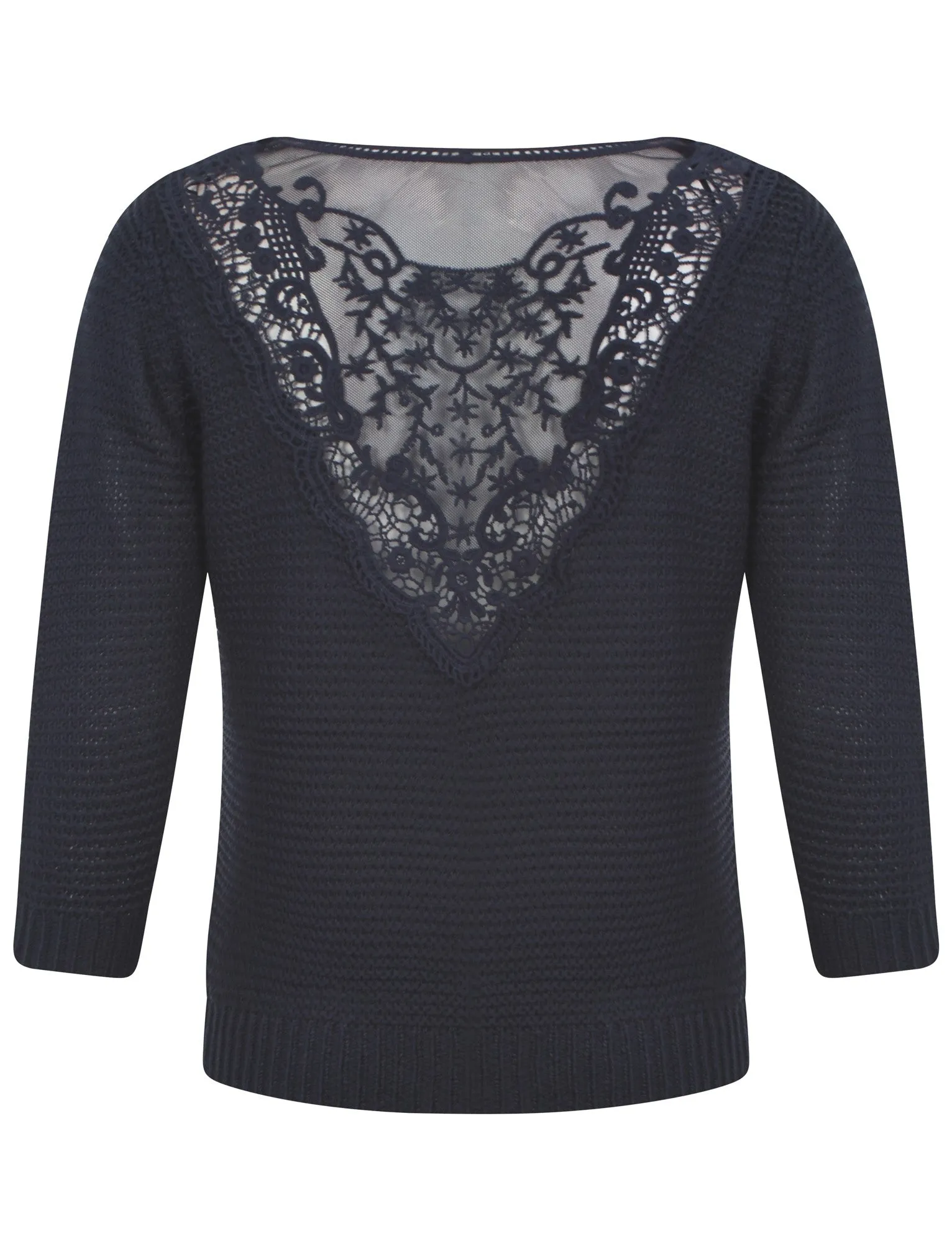 Amara Reya Chicory Navy Jumper