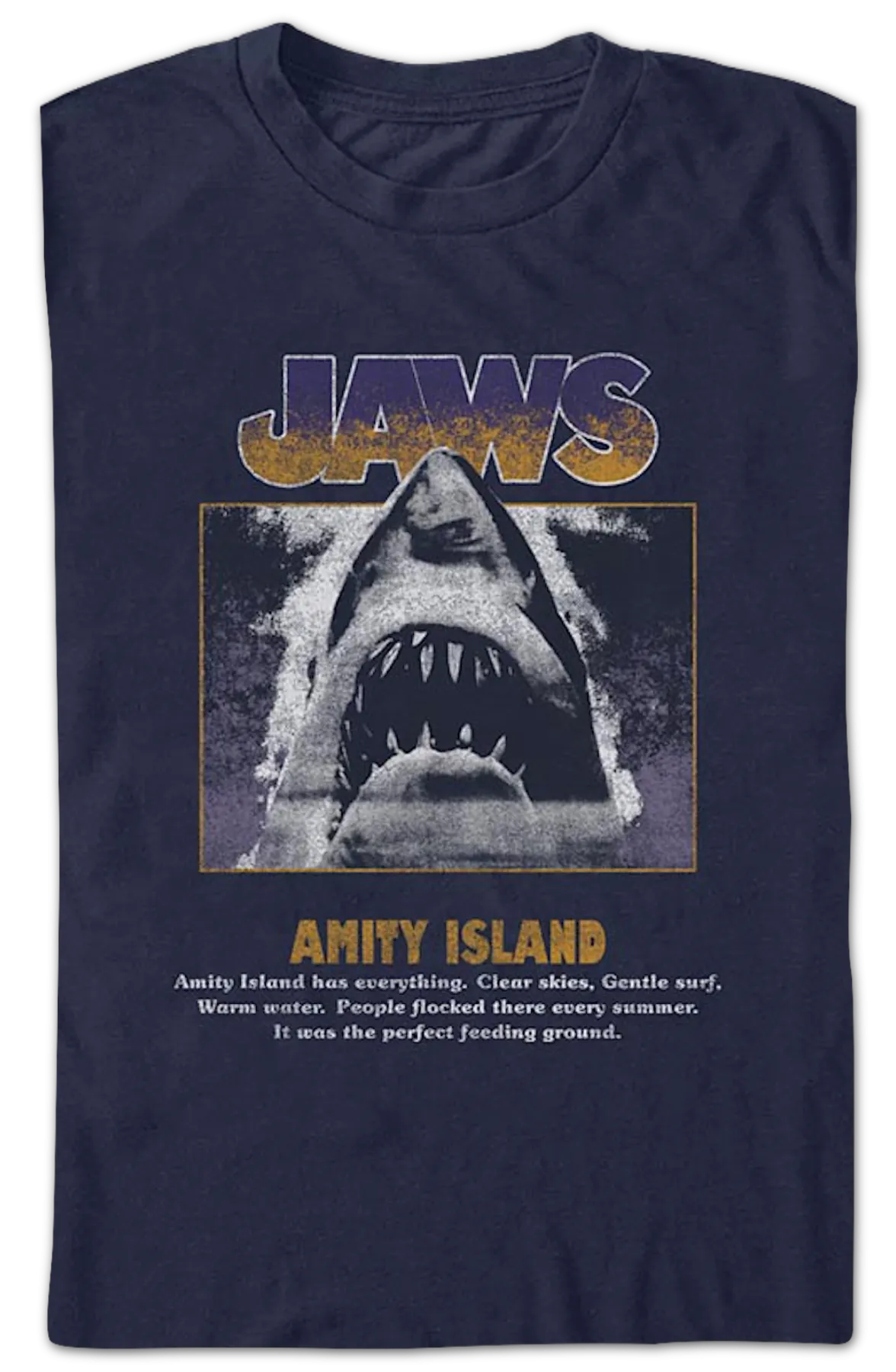 Amity Island The Perfect Feeding Ground Jaws T-Shirt