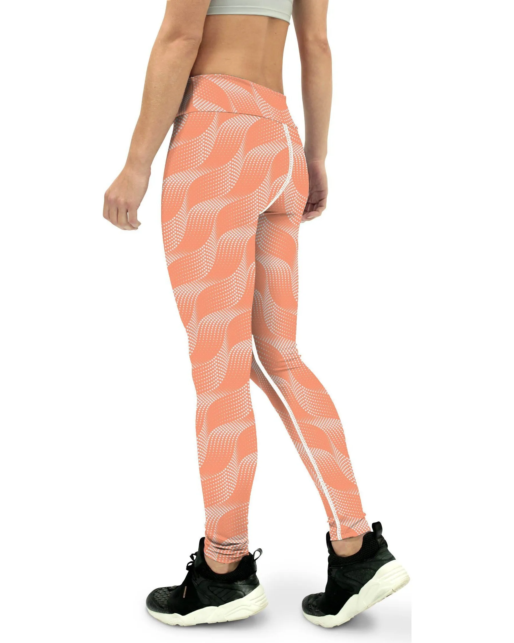 Apricot Wave Yoga Pants