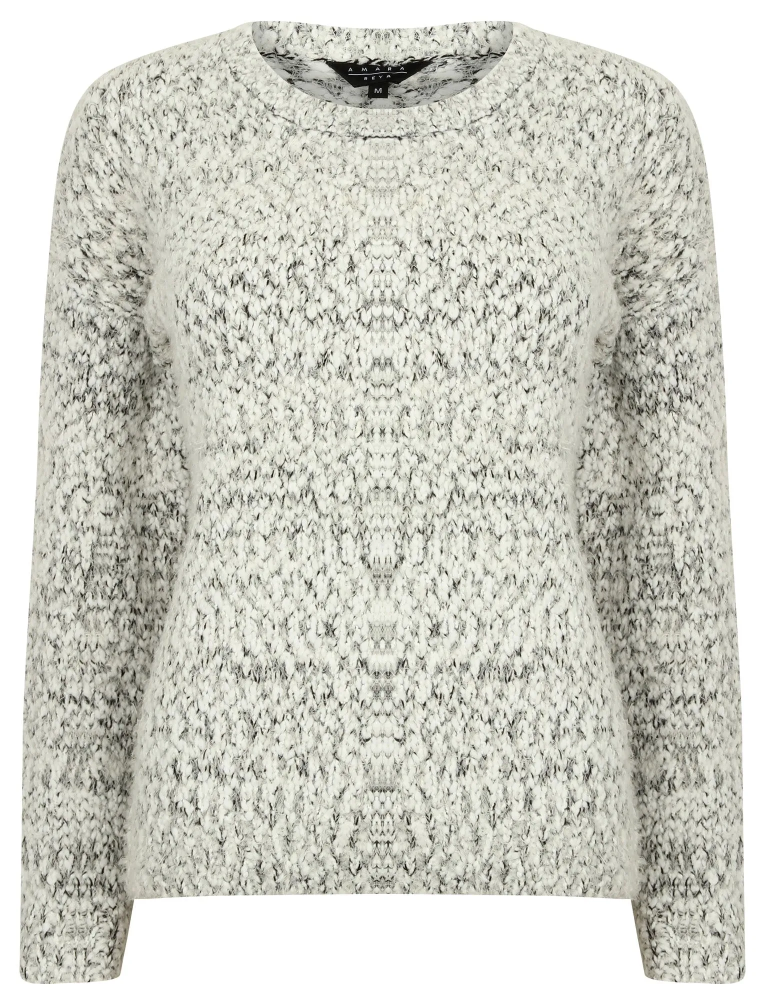 AR Nile Knitted Crew Neck Jumper in Black Bean - Amara Reya