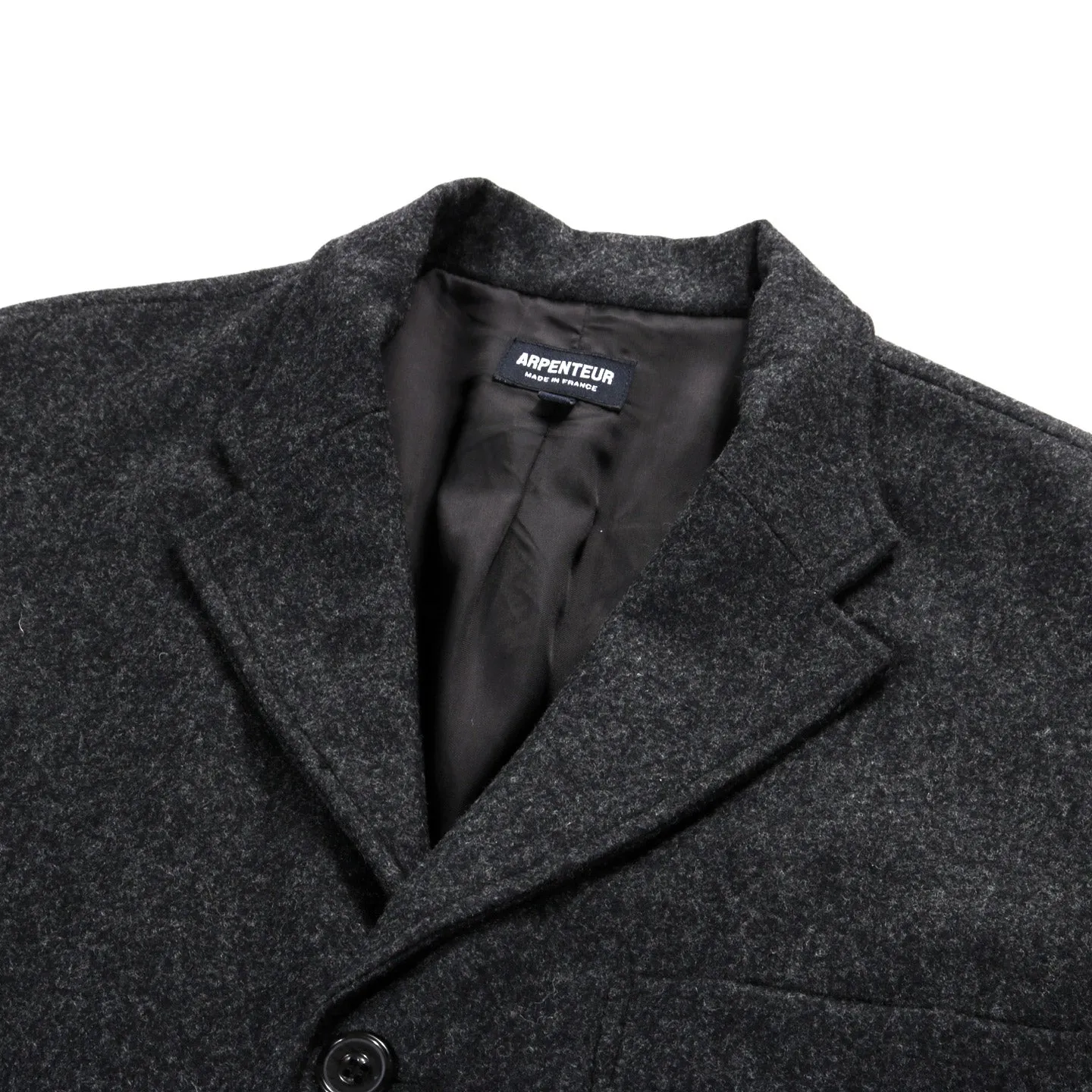 ARPENTEUR FOX JACKET WOOL FLANNEL CHARCOAL