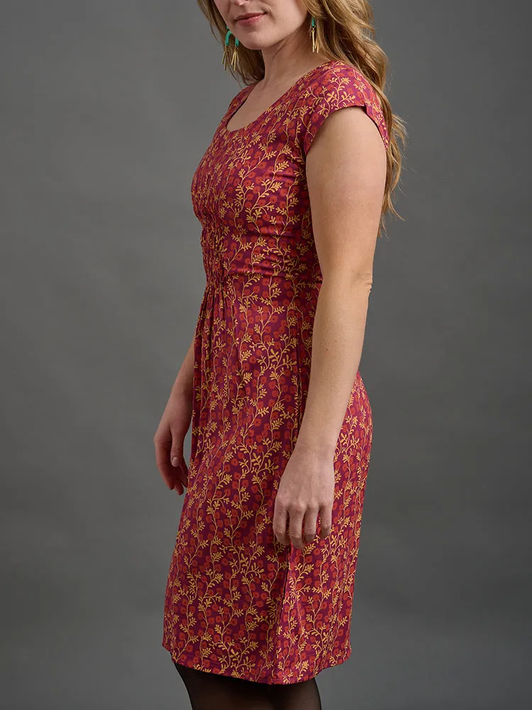 Artsy Traveler Dress - Berry Poppy