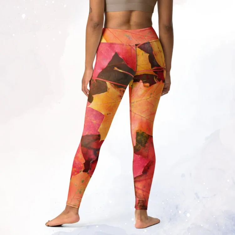 Autumn Leaves Photo Comfort Leggings