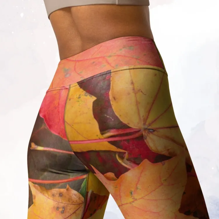 Autumn Leaves Photo Comfort Leggings