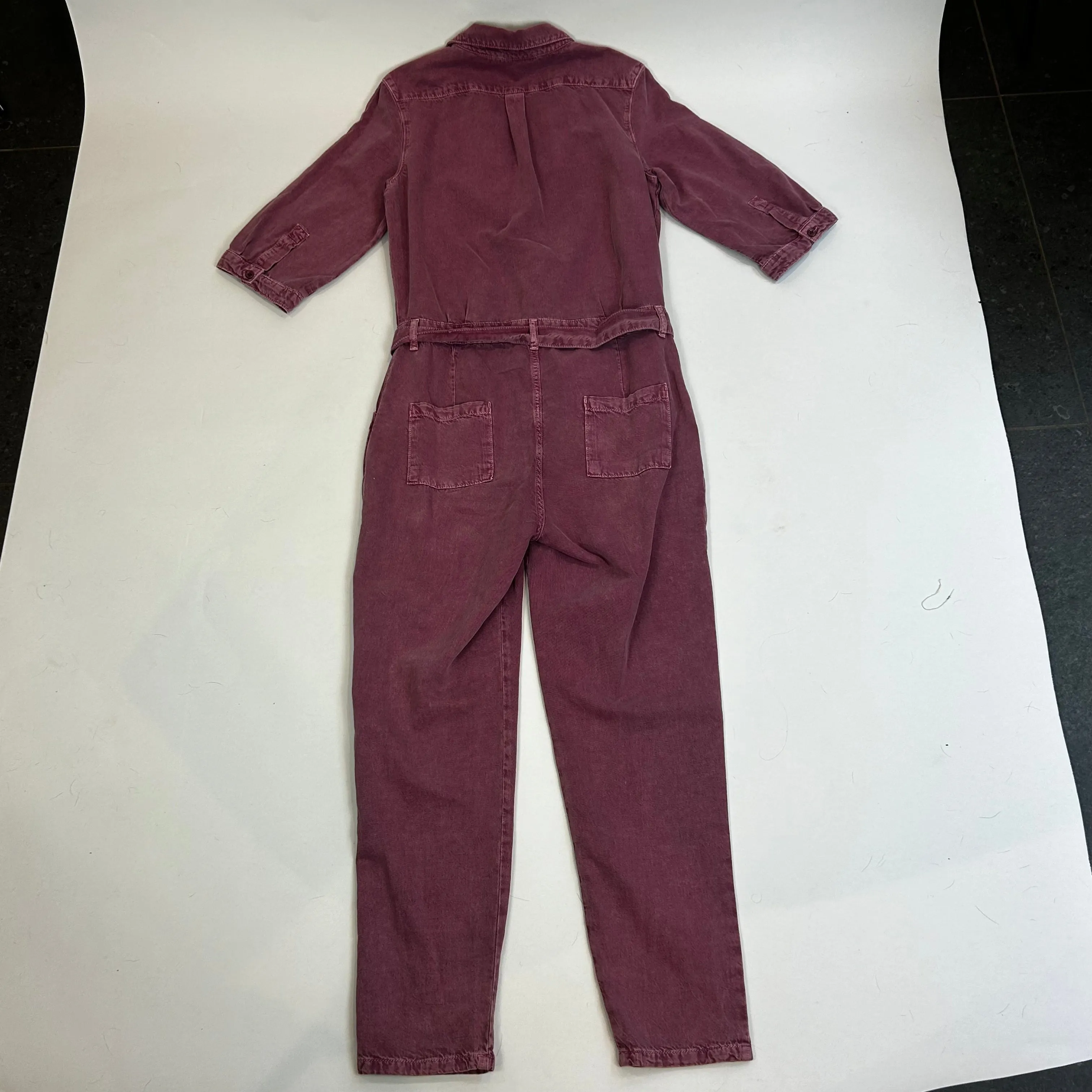 Ba&sh Soft Rose Denim Jumpsuit L