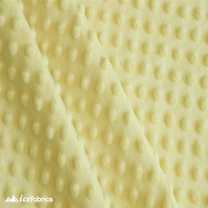 Banana Minky Dot Fabric