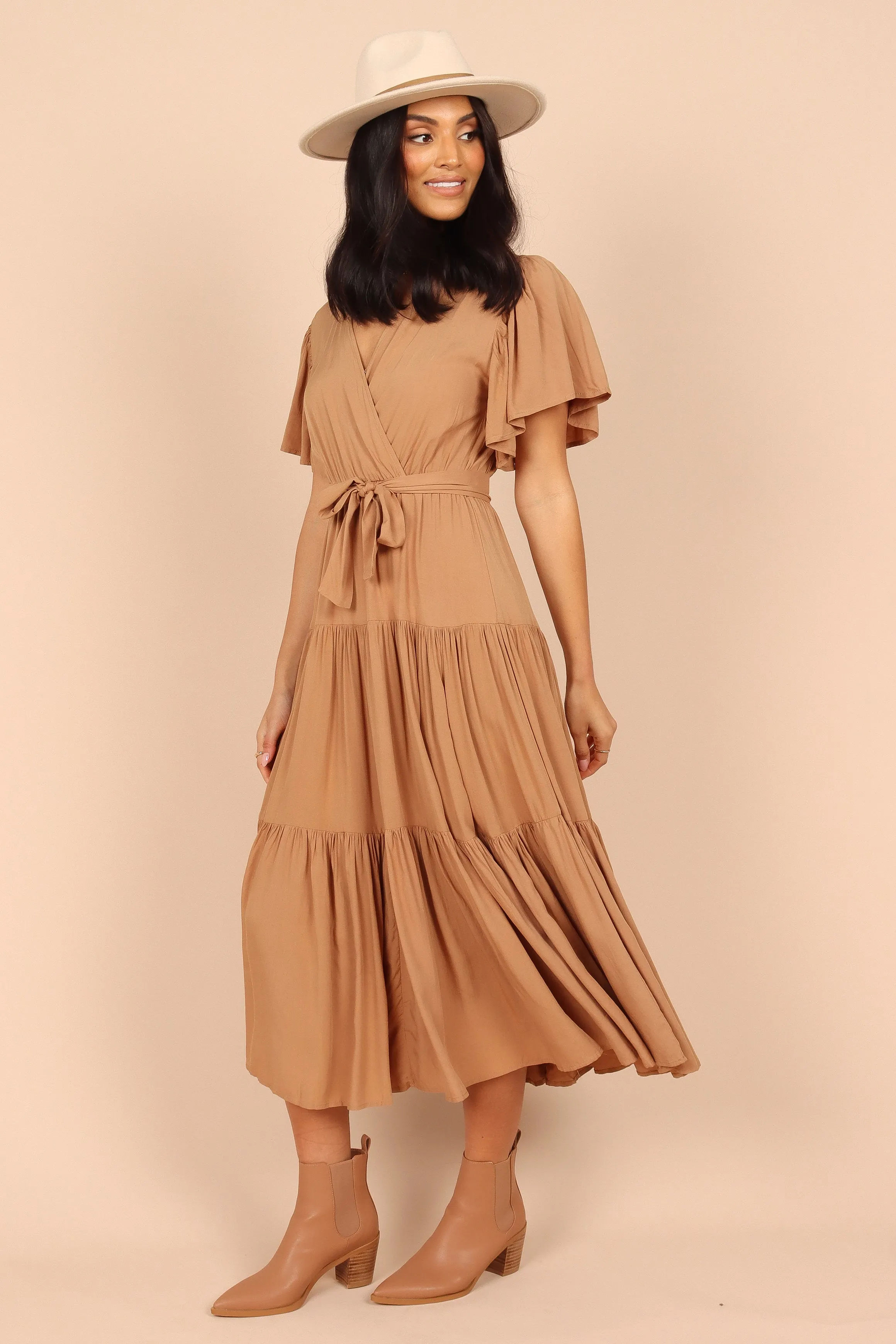 Barker Dress - Tan