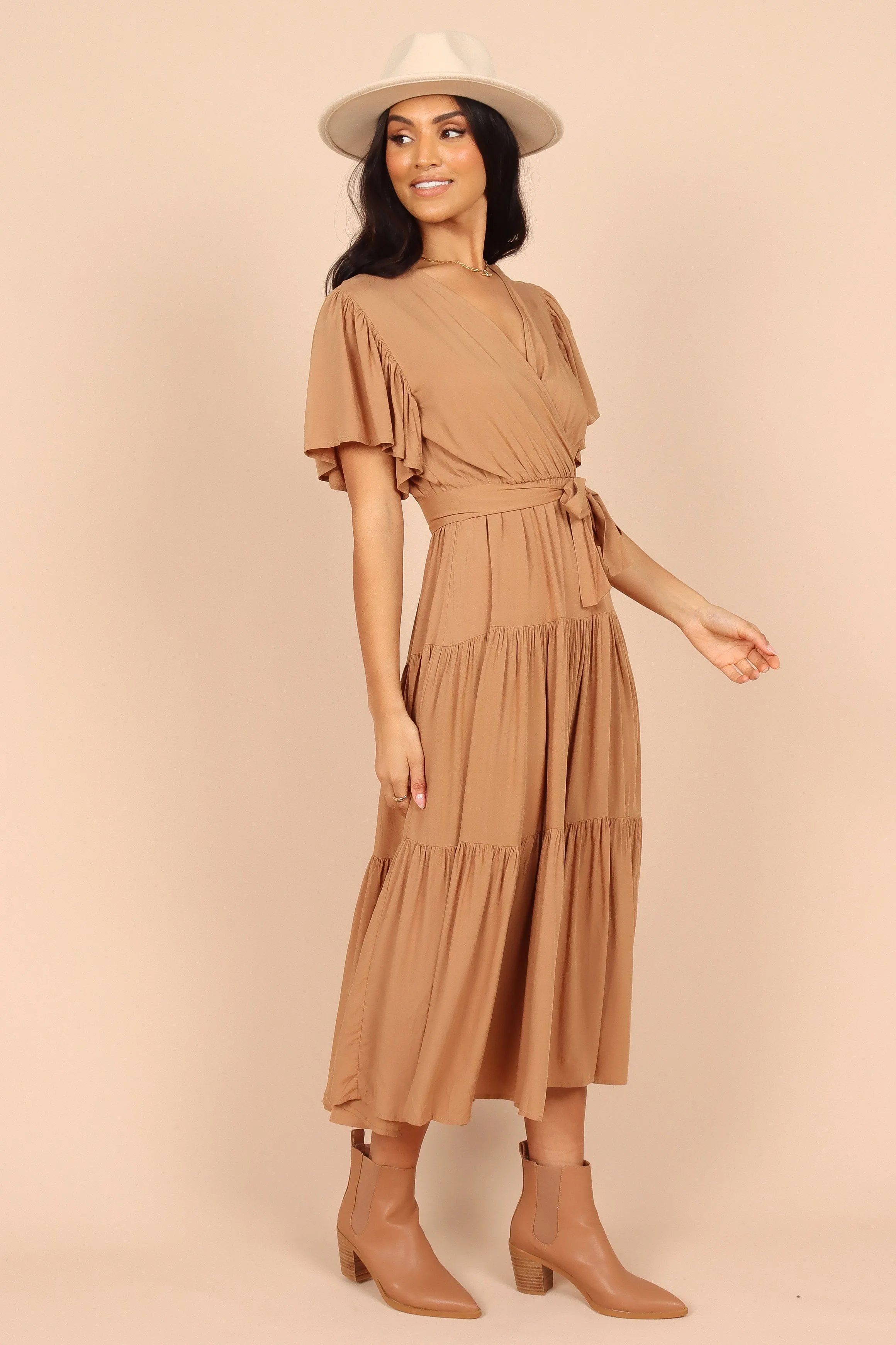 Barker Dress - Tan