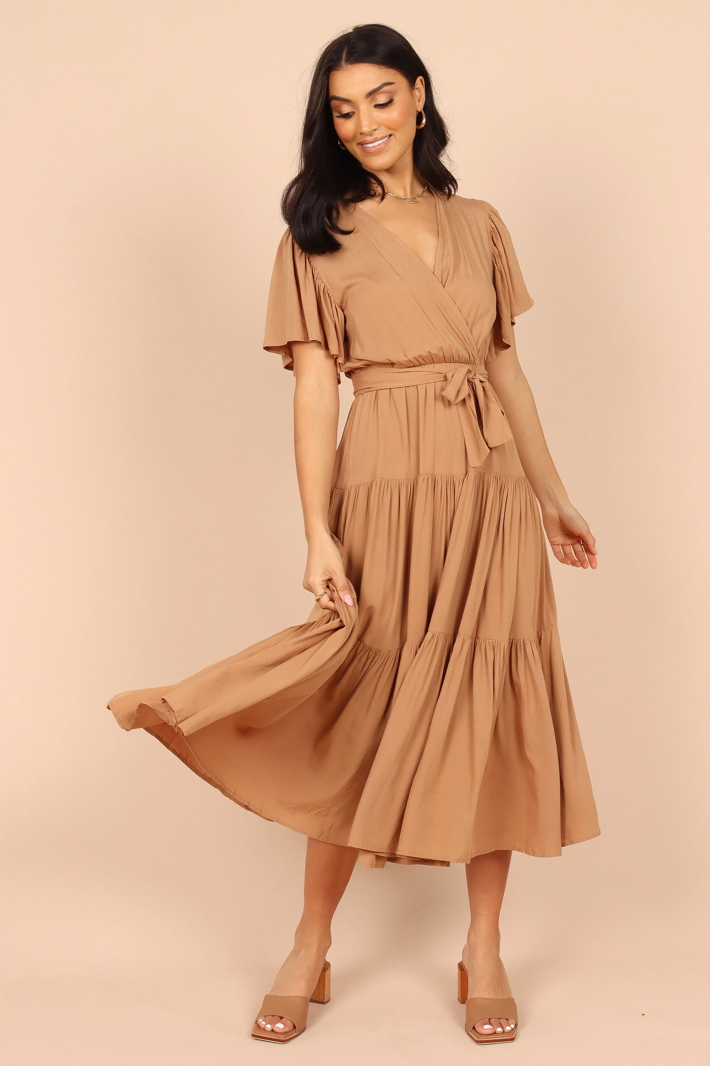 Barker Dress - Tan