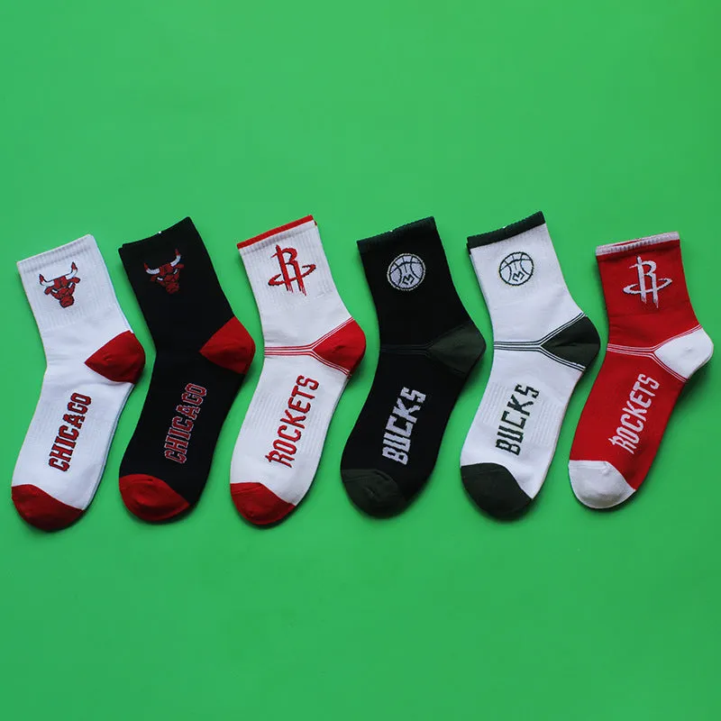 Basketball NBA badge logo sports socks