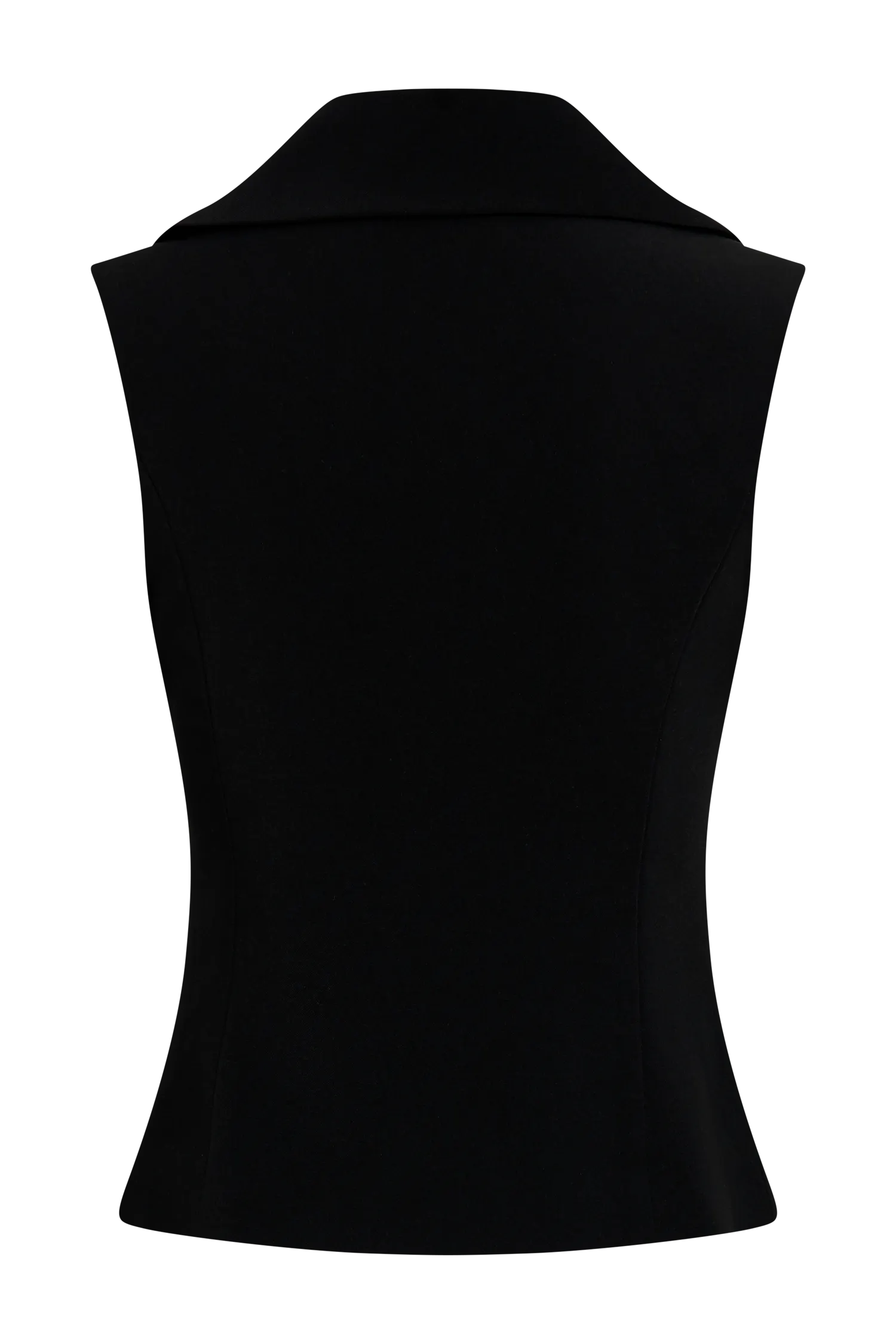 Berkley Suiting Waistcoat With Cowl - Black