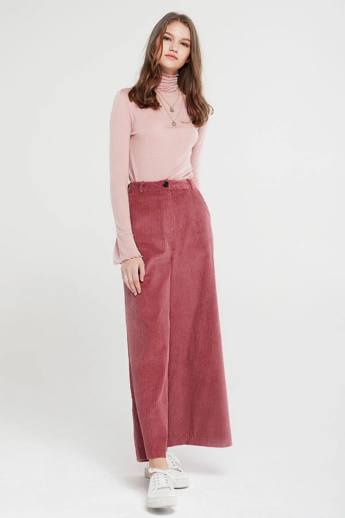 Bianca Wide Leg Corduroy Pants-2 Colors