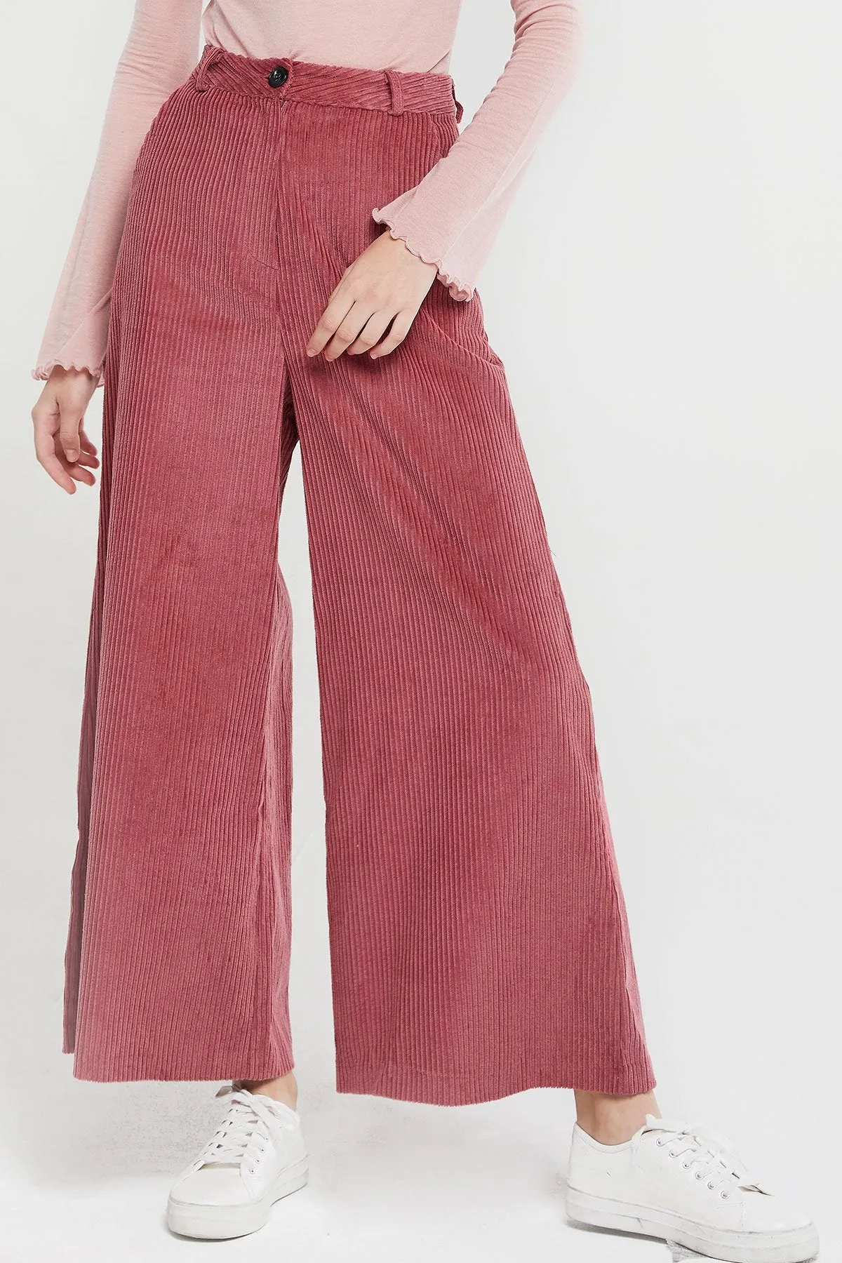 Bianca Wide Leg Corduroy Pants-2 Colors