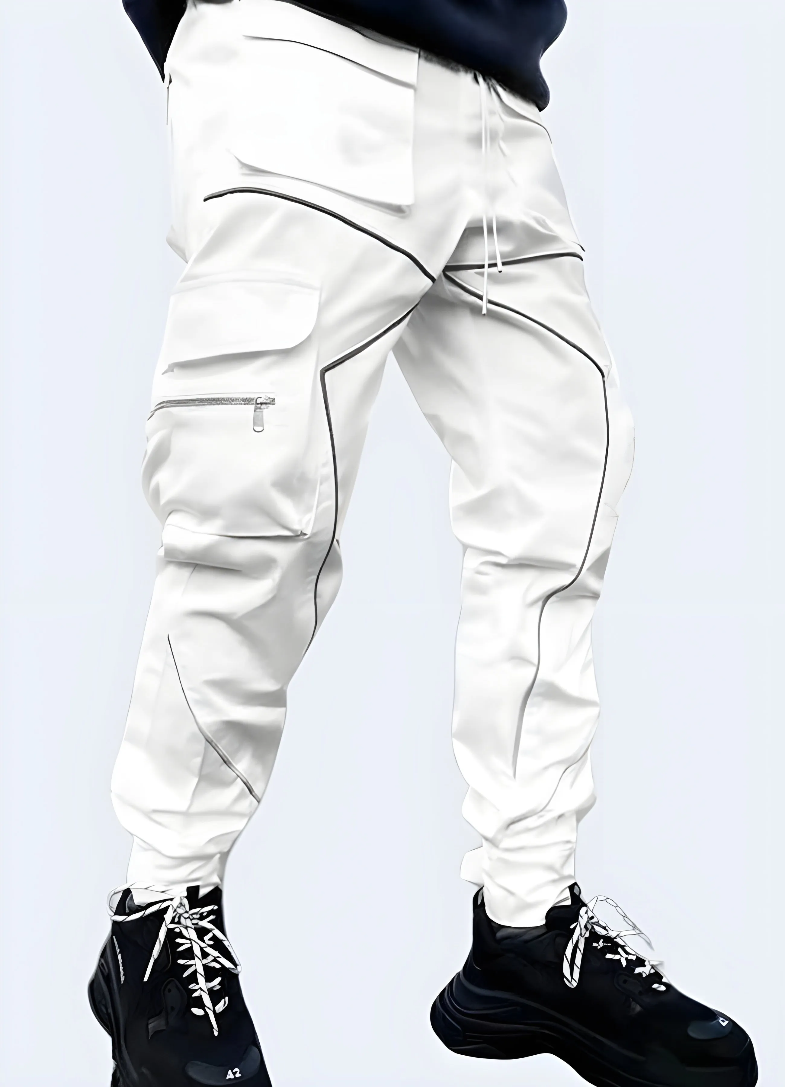 Black Reflective Pants