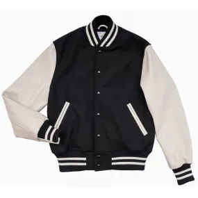 Black/Stone Contemporary Fit Varsity Jacket