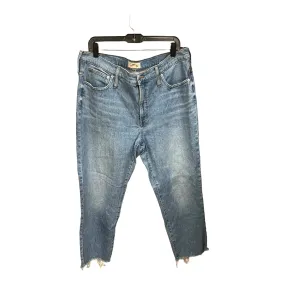 Blue Denim Jeans Cropped Madewell, Size 10