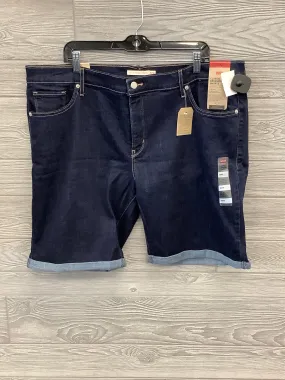 Blue Denim Shorts Levis, Size 22