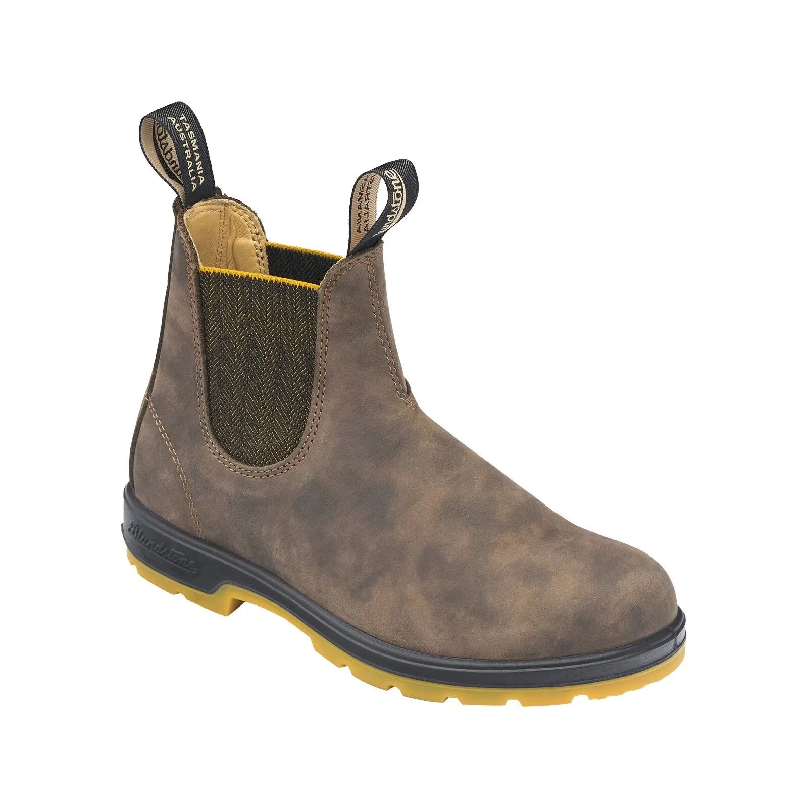 BLUNDSTONE SUPER 550 RUSTIC BROWN AND MUSTARD - ADULTS