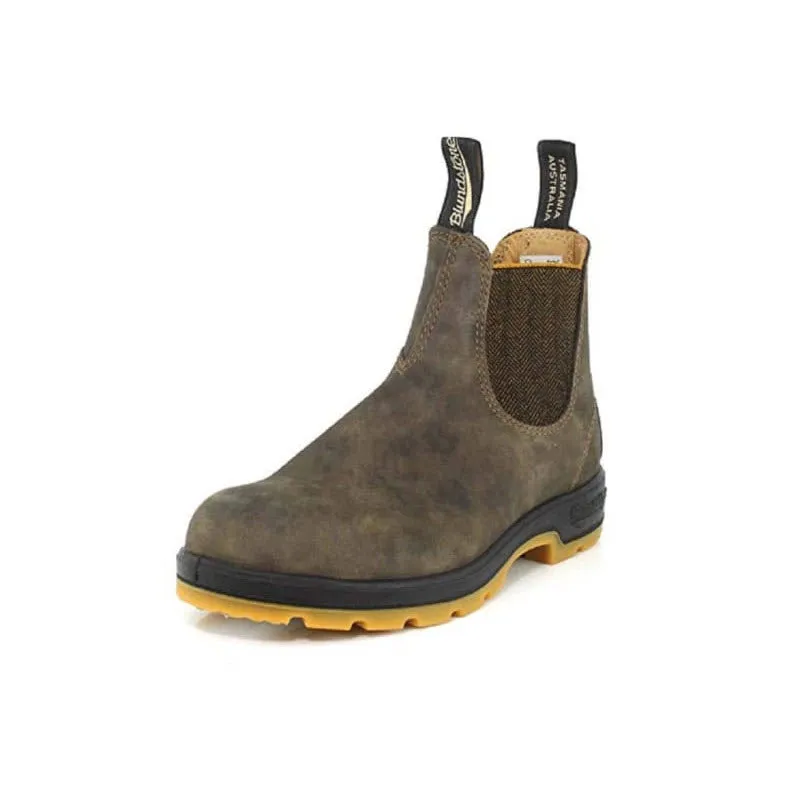 BLUNDSTONE SUPER 550 RUSTIC BROWN AND MUSTARD - ADULTS