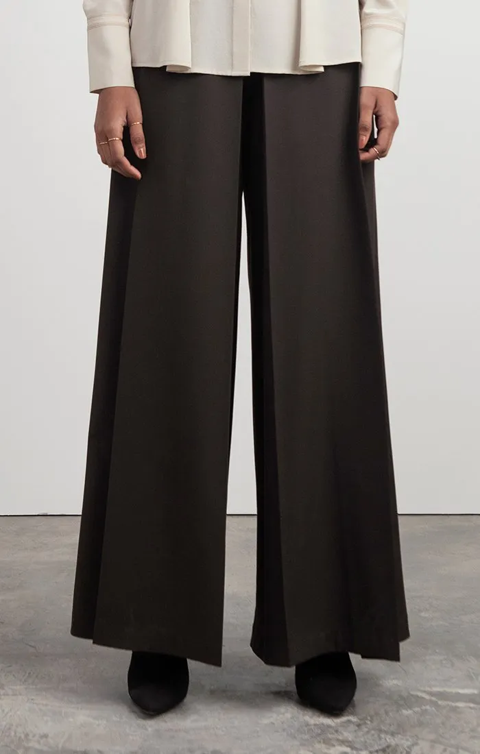 Box-pleated Tailored Trousers