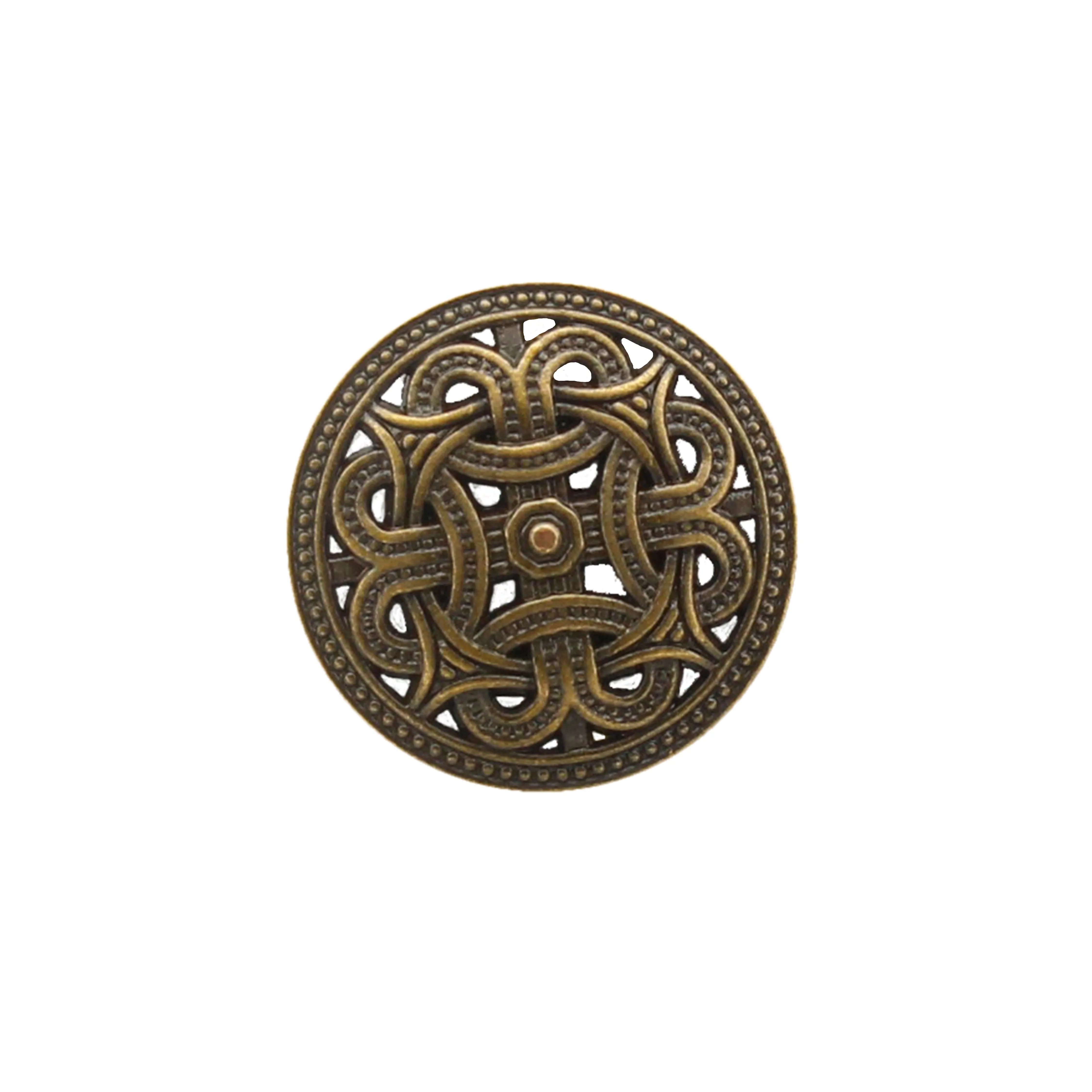 Braided Circle Metal Button(7 Big   7 Small)