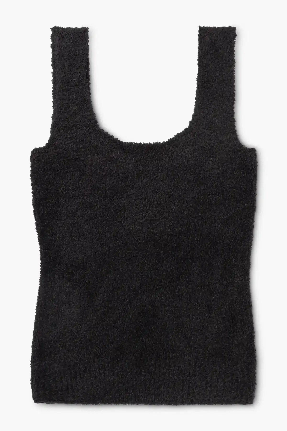 Brushed Yarn Mom Tank_Charcoal