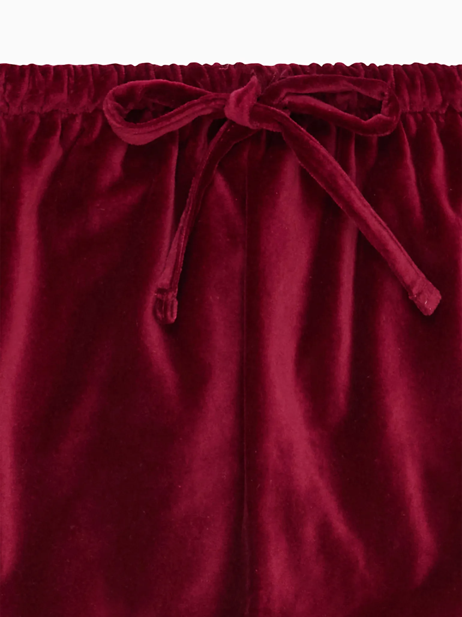 Burgundy Alex Velvet Baby Trousers