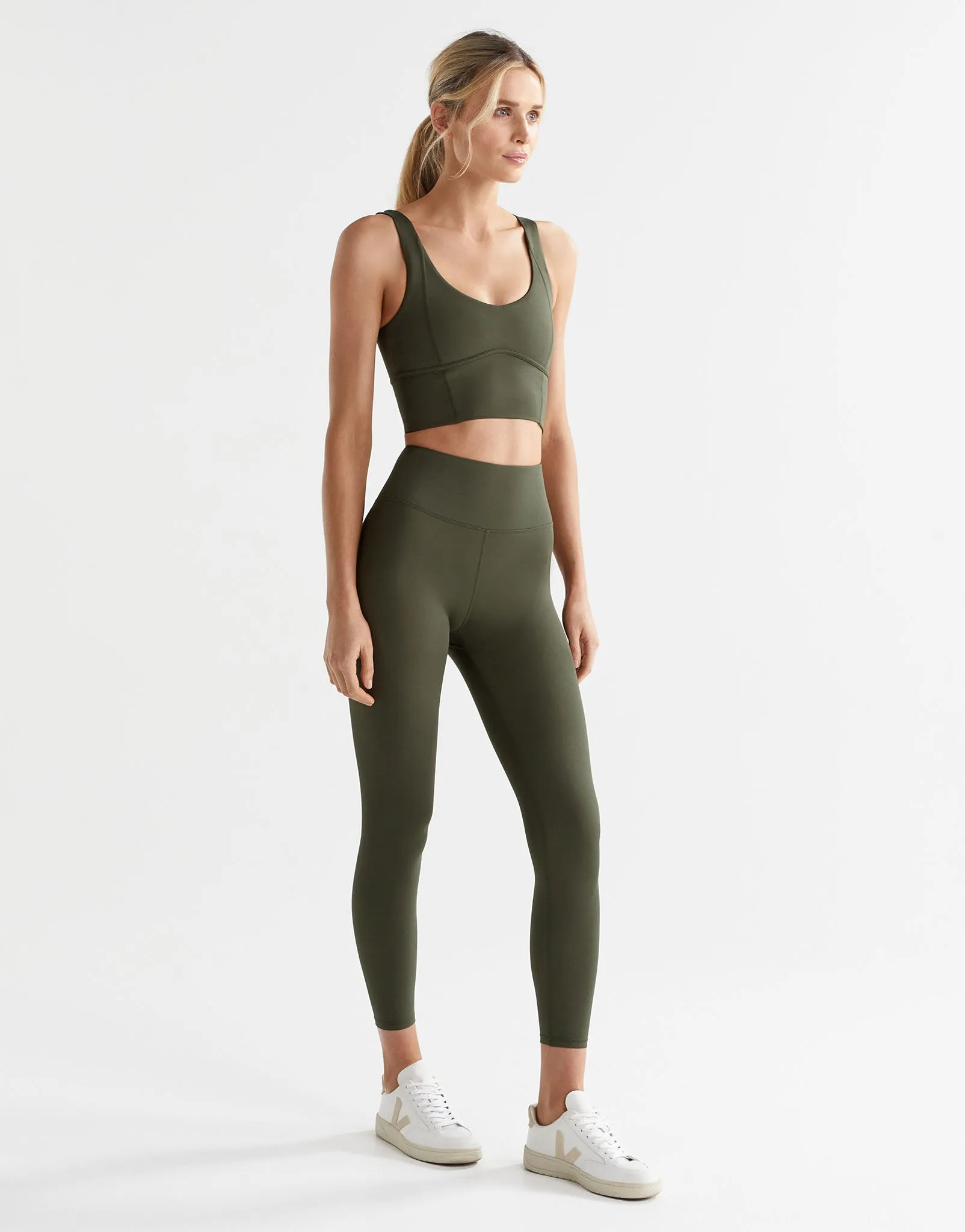 Camila Full Length Legging - Army Green