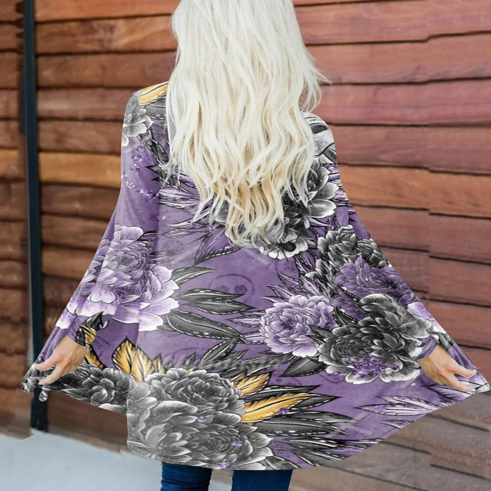 Casual Halloween Theme Printed Long Sleeve Jacket Wholesale Womens Clothing