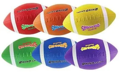 Champion Sports Rhino Super Squeeze Footballs - Set of 6