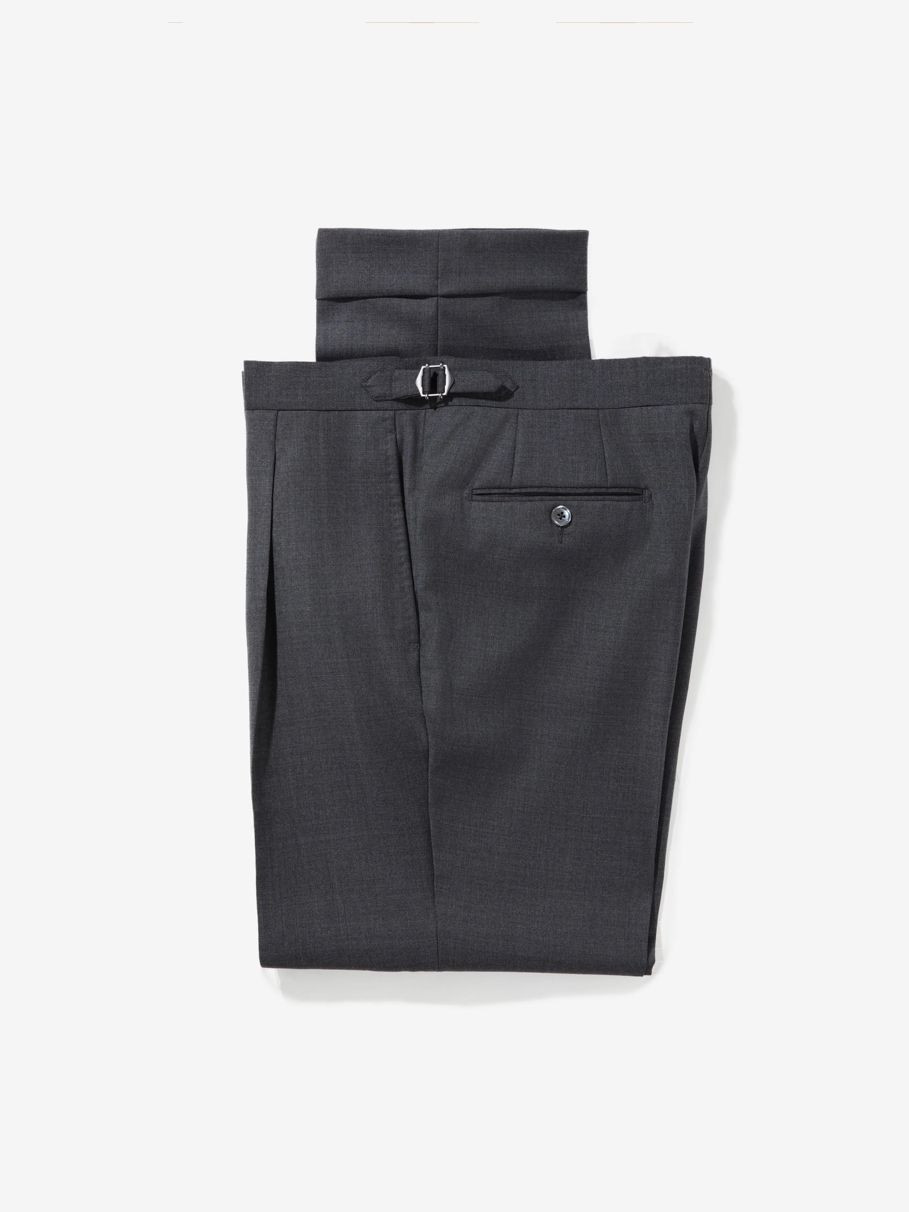 Charcoal Grey S130 Wool Suit (SB)