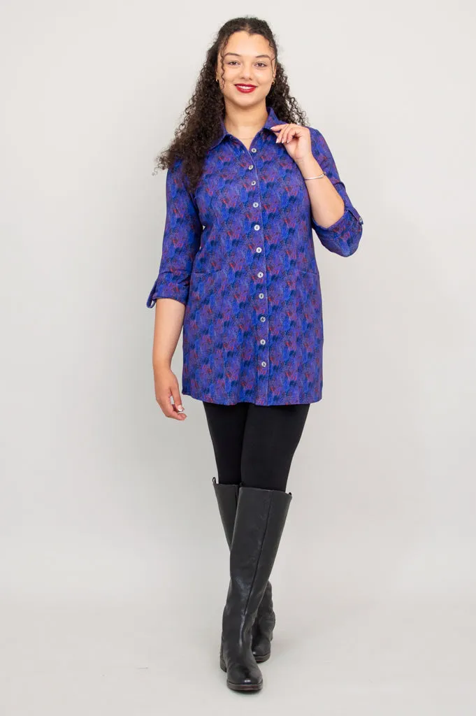 Charlie Tunic, Brushwork, Bamboo - Final Sale