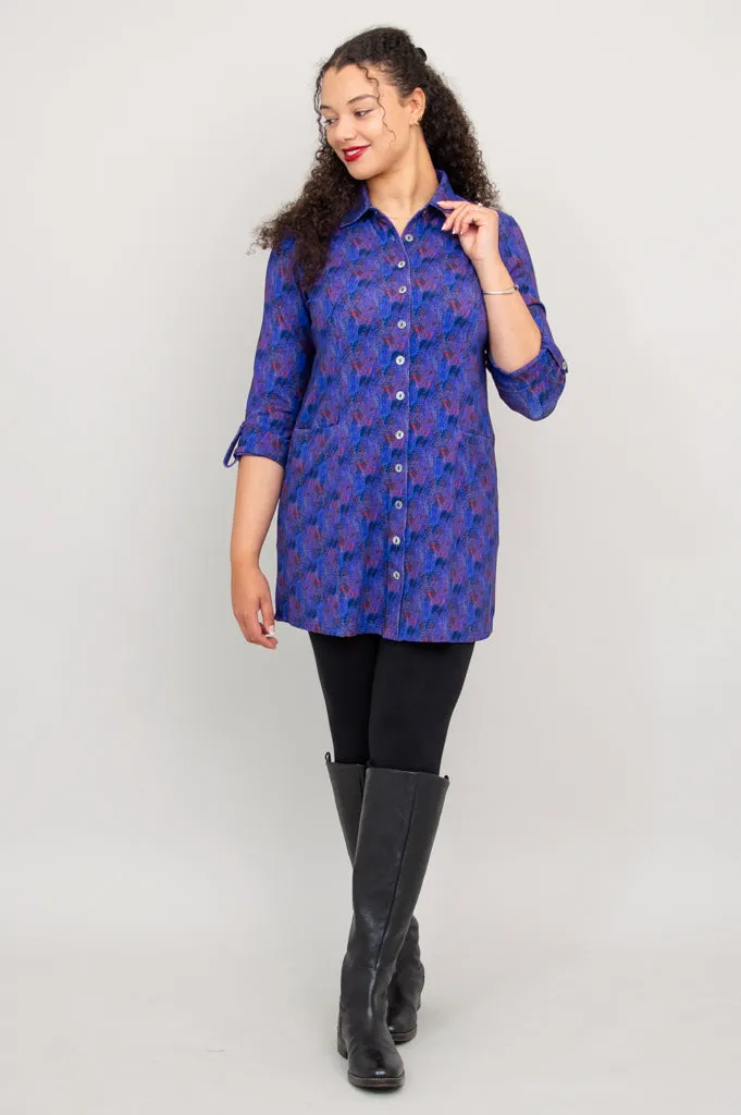 Charlie Tunic, Brushwork, Bamboo - Final Sale