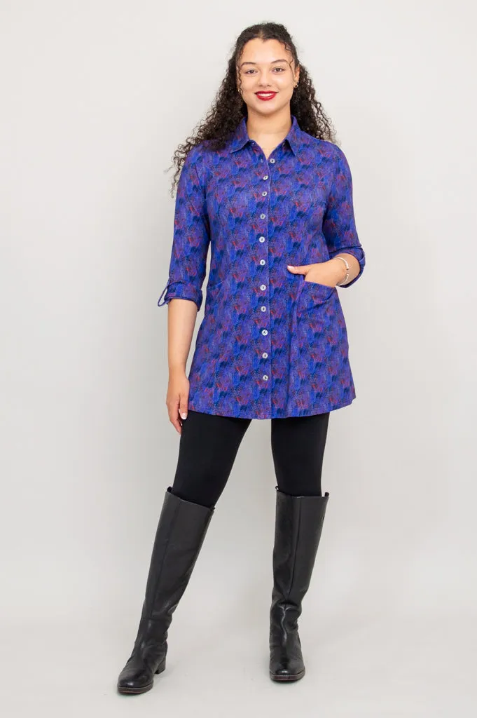 Charlie Tunic, Brushwork, Bamboo - Final Sale