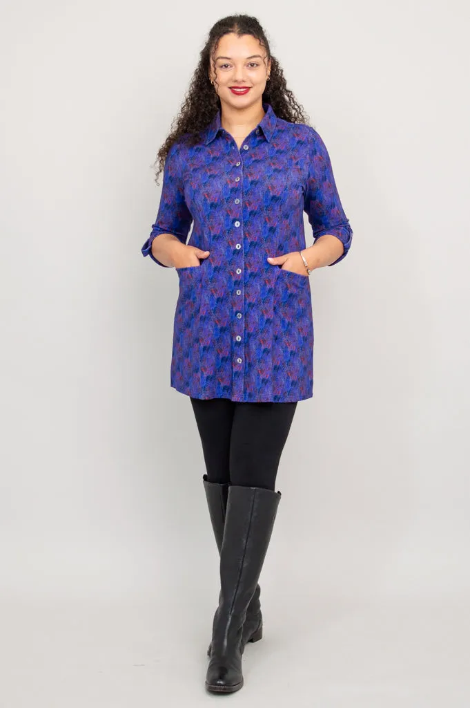 Charlie Tunic, Brushwork, Bamboo - Final Sale