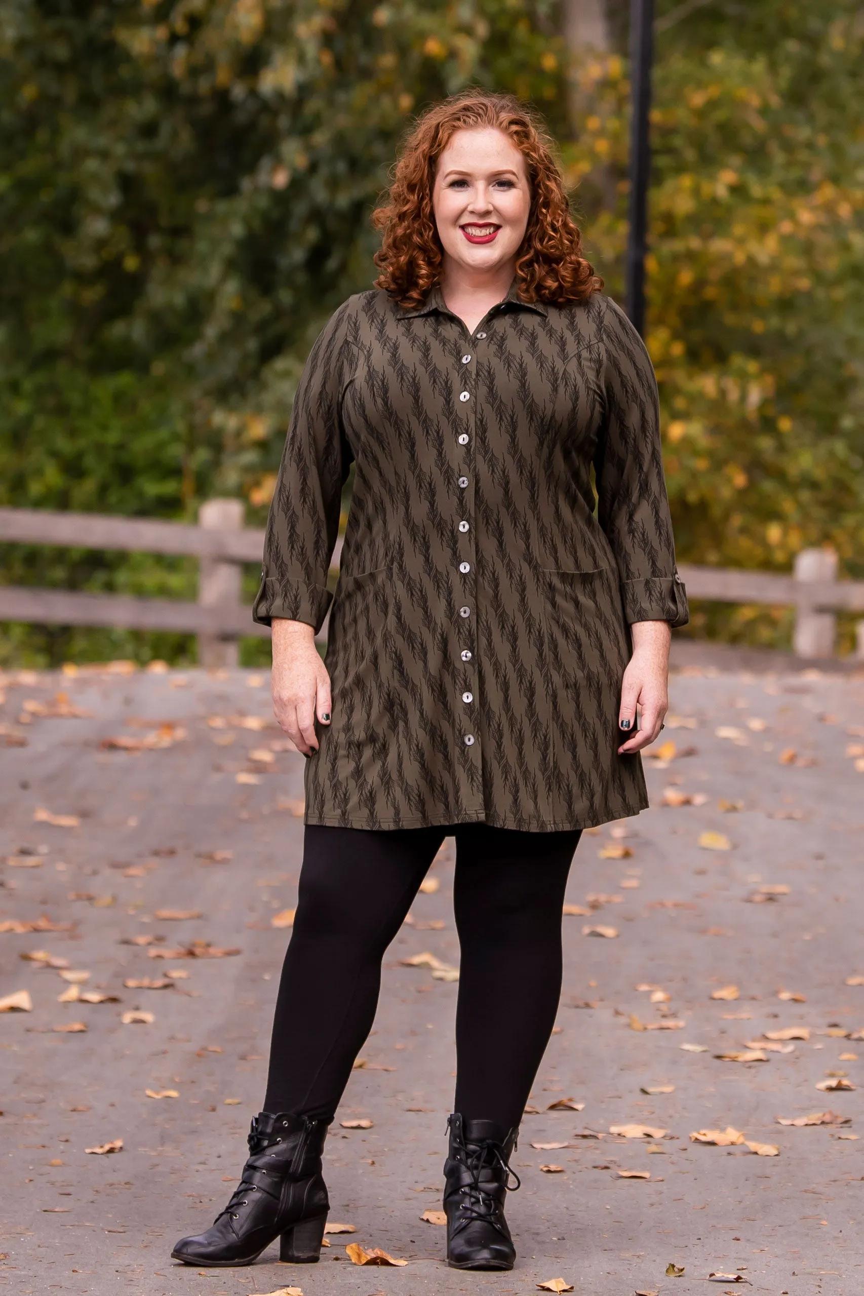 Charlie Tunic, Cedar Forest, Bamboo - Final Sale