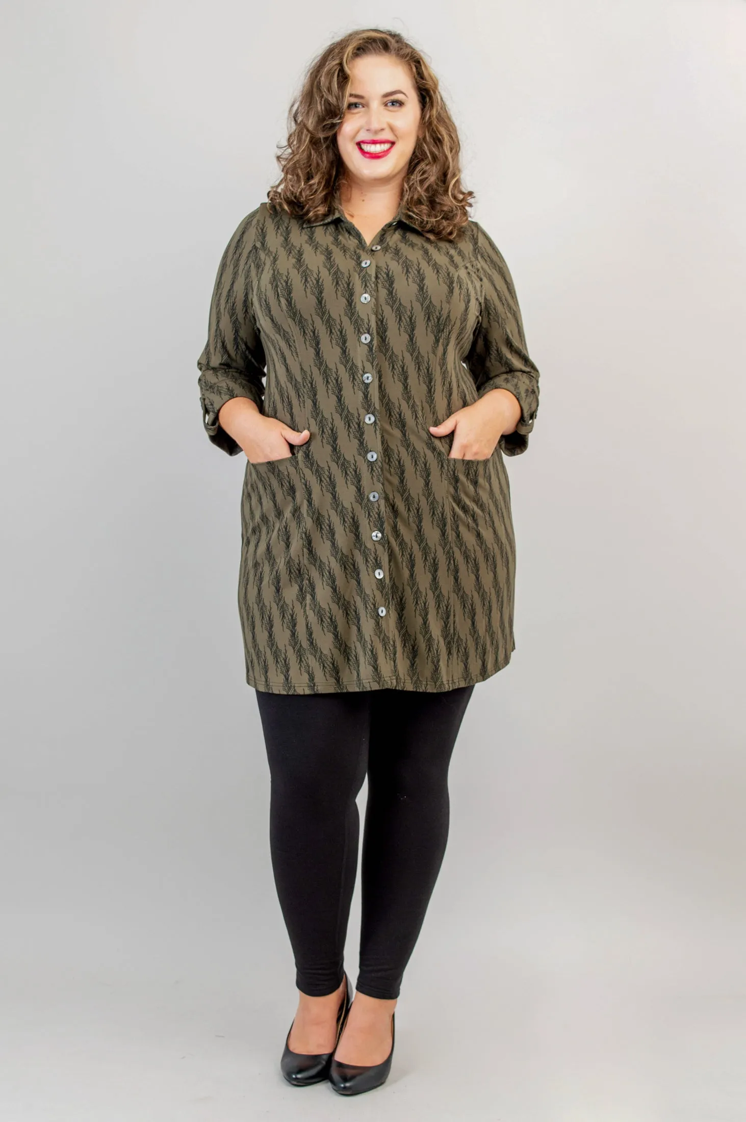 Charlie Tunic, Cedar Forest, Bamboo - Final Sale