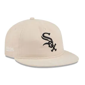 Chicago White Sox Brushed Nylon Light Beige Retro Crown 9FIFTY Strapback Cap